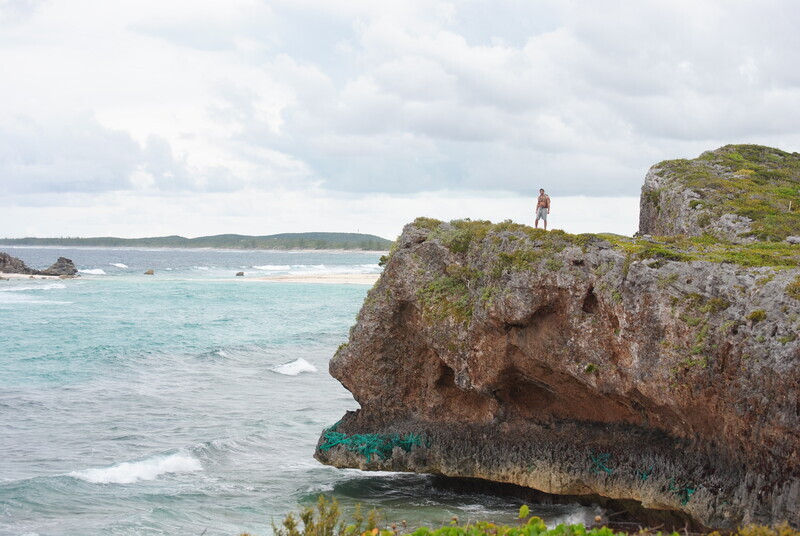 Nicholas Papadonis at Turks and Caicos Islands in the Carribean